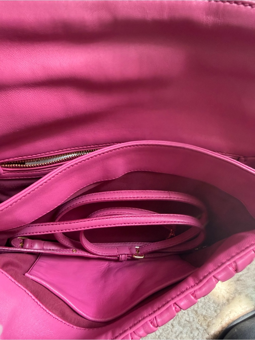Miu Miu Pink Matelassé Leather Clutch and crossbody - Picture 6 of 7